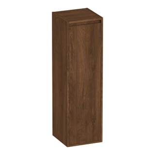 BRAUER Adore Wavy armoire haute 120 avec 1 porte sans poignée ouvrant vers la gauche Forest Cacao