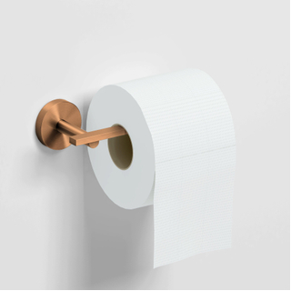 Clou Flat Porte-papier toilette - forme L - sans couvercle - Bronze brossé PVD