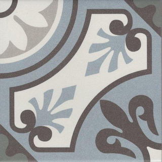 SAMPLE Douverre Jones Vintage carrelage décor 20x20cm - 8mm - R9 - porcellanato Lilou Blue