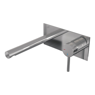 BRAUER Stripe Mitigeur lavabo encastré - bec droit et plaque de recouvrement modèle A1 - chrome