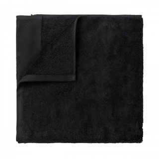 Blomus Riva Badhanddoek - breedte 70cm - lengte 140cm - Zwart
