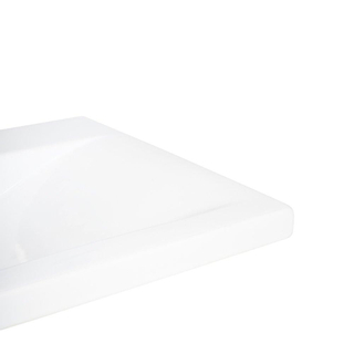 Saniclass solution Ensemble meuble salle de bain 100x53.5x45.5cm avec lavabo en céramique 2 trous de robinet Viking Shield