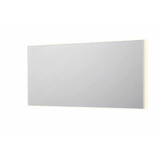 INK SP32 spiegel - 160x4x80cm rechthoek in stalen kader incl indir LED - verwarming - color changing - dimbaar en schakelaar - mat wit