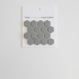 SAMPLE The Mosaic Factory Hexagon mozaïektegel - 12.5x15 - wand en vloertegel - Zeshoek/Hexagon - Porselein Urban Nature Mat