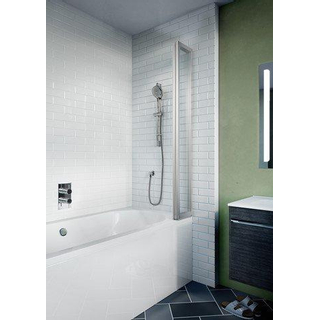 Crosswater Kai Pare-baignoire pliante 82x150.2cm en 4 parties droite avec verre de sécurité 4mm clair aluminium argenté