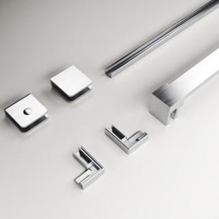 Aqua Vista Montageset Galatina Entrada zijwand Chrome