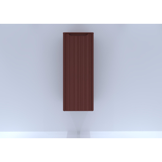 HR badmeubelen Juice Halfhoge Kast - 40x35x100cm - met ronde hoeken - 3D-front - 1 deur - rechtsdraaiend - terra mat