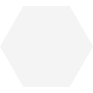 ÉCHANTILLON Cifre Cerámica Hexagon Timeless Carreau de sol et de mur Blanc Mat Vintage Mat Blanc