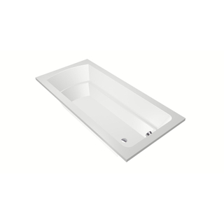 Xenz Bodysize Ligbad - 190x90x48 - afvoer uiteinde - acryl - wit