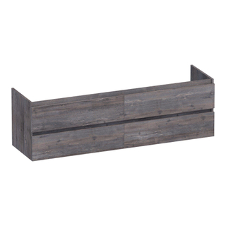 BRAUER Joy wastafelonderkast 160 4 softclose lades - greeploos - 2 sifon uitsparingen - Driftwood