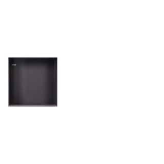Looox Colour BoX inbouwnis - 30x30x10cm - RVS antraciet mat