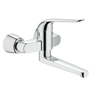 Grohe Euroeco Special Wastafelmengkraan - uitloop 27.2cm - opbouw - wandmontage - chroom