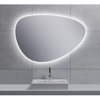 Wiesbaden Uovo miroir ovale avec LED, dimmable et chauffage miroir 90 cm