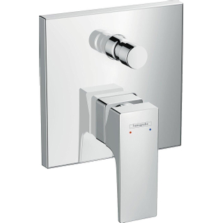 Hansgrohe Metropol Ensemble de couverture robinet de baignoire poignée à béquille avec combinaison de sécurité chrome