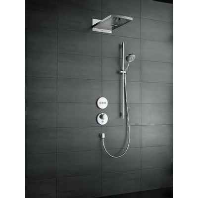 Hansgrohe Raindance select s 120 glijstangset ecosmart comfort 90cm chroom wit