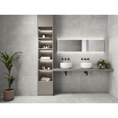 Baldocer Cerámica Stoneland wandtegel - 90x30cm - 10.5mm - gerectificeerd - Licht Grijs
