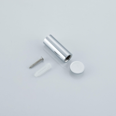 FugaFlow Eccelente Ensemble d'accessoires WC 3 pièces - porte-rouleau de papier toilette avec couvercle - brosse WC - crochet simple rond pour serviette - chrome