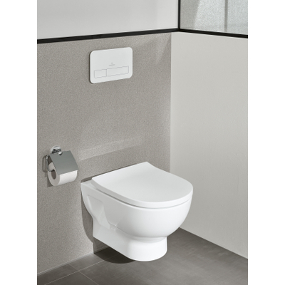 Villeroy & Boch Elements - Tender Toiletrolhouder - met deksel - 134x38x132mm - hoogglans chroom