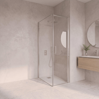 Fortifura Galeria Douchecabine - 60x100x200cm - profiel veiligheidsglas - antikalk - chroom