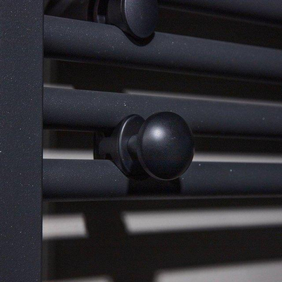 Rosani Classic set crochets porte-serviettes noirs - lot de 2