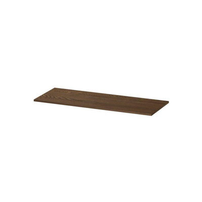INK Topdeck Wastafelblad - 120x1.6x45cm - tbv onderkast - Eiken - Massief eiken Chocolate