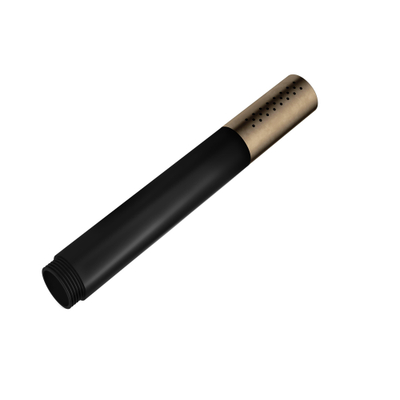 Hotbath Cobber Staafhanddouche 2.4cm 1 stand messing verouderd verweerd met slang mat zwart SHOWROOMMODEL