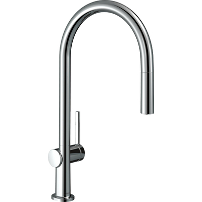 Hansgrohe Talis m54 Keukenmengkraan - uittrekbare - handdouche 1- straalsoort - hoogglans chroom