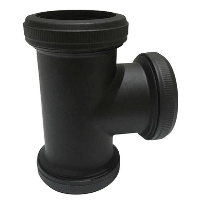 Wiesbaden UniMatch buisverbinder T-stuk 32 mm mat zwart