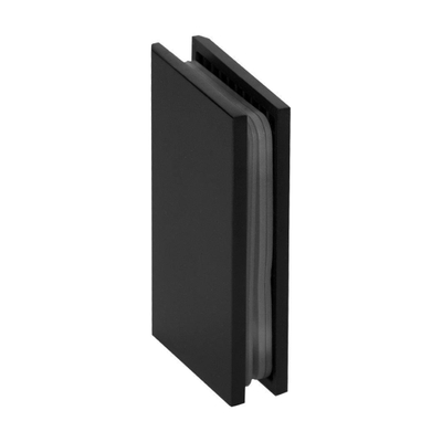 BRAUER Create Porte pivotante 190x200cm en 2 parties sans profilé avec verre de sécurité anticalcaire 8mm noir mat