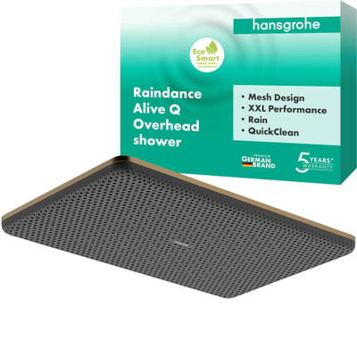 Hansgrohe Raindance alive Q - hoofddouche 210/340 1jet - ecosmart - geborsteld brons (brons)