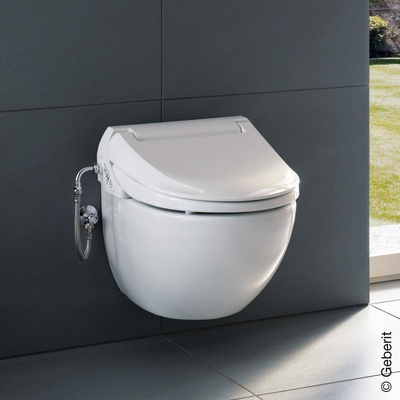 Geberit Aquaclean 4000 WC-douche mural sans rebord de rinçage blanc brillant