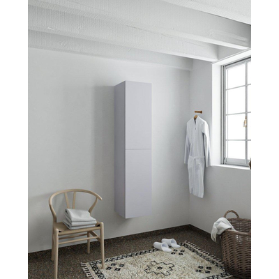 MONDIAZ BEAM Colonne de salle de bain suspendu 35x160x35cm avec 2 portes Cale