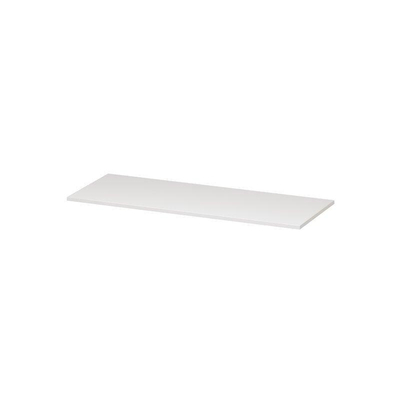 INK Topdeck Wastafelblad - 120x45x2cm - tbv onderkast - MDF lak - Hoogglans wit
