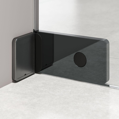 Sealskin Pure Inloopdouche - 100x200cm - helder glas - 8mm - antikalklaag - gunmetal