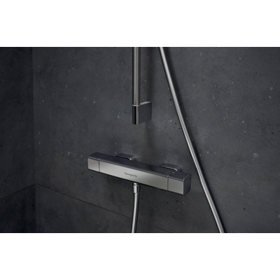Hansgrohe Ecostat E Douchekraan - thermostatisch - zonder omstel - met koppelingenHOH=15cm - thermostaat - hoogglans chroom