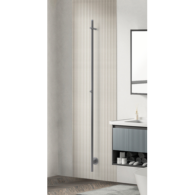 Rosani ONE Elektrische Handdoekradiator 170cm hoog - 30Watt - gunmetal