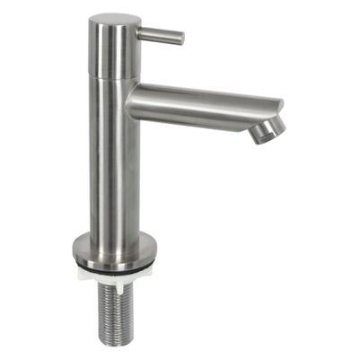Differnz Hura fonteinset – 37.5x18.5x9 cm – keramiek wit – rechte mat chromen kraan
