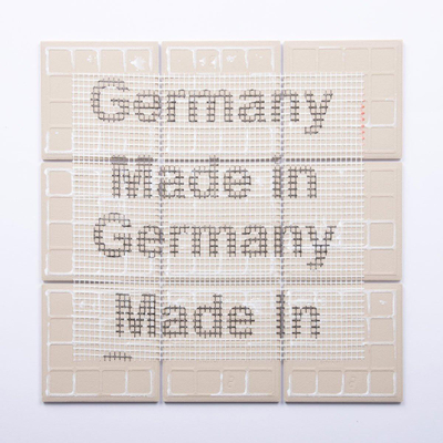 The Mosaic Factory Kasba carreau mosaïque - 30x30cm - carreau mural - Carré - Porcelaine Indigo brillant