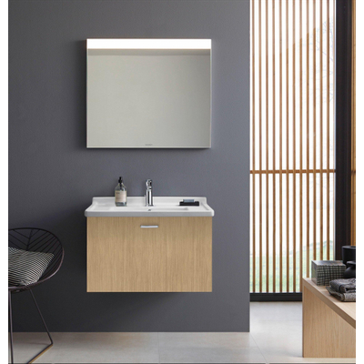 Duravit Philippe Starck 3 meubelwastafel 70x49cm met Wondergliss wit