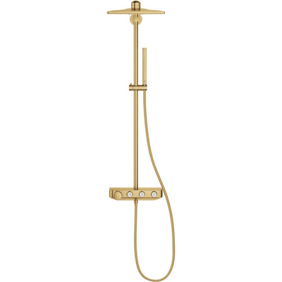 Grohe Euphoria SmartControl Cube Regendoucheset Opbouw - hoofddouche 31cm - hannddouche staaf - brushed cool sunrise (goud)
