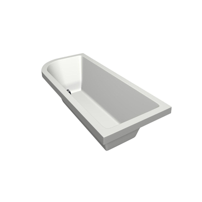 Xenz Principe baignoire sans panneau 180x80cm droite avec pieds sans vidage Autre Acrylique Blanc haute brillance