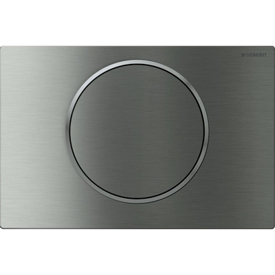 Geberit Sigma10 plaque de commande - chasse à 2 boutons - bouton rond - acier inox brossé