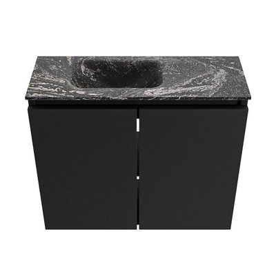 MONDIAZ TURE-DLUX 60cm toiletmeubel Urban. EDEN wastafel Lava positie links. Zonder kraangat.