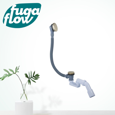 FugaFlow Eccelente Anta Badafvoercombinatie - klikwaste - geborsteld messing PVD