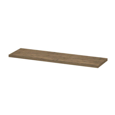 INK Topdeck Wastafelblad - 160x45x3.5cm - tbv onderkast - MFC - Naturel eiken