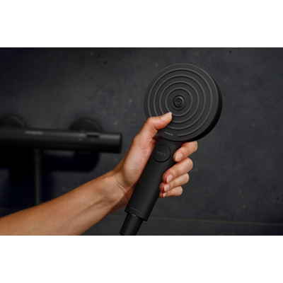 Hansgrohe Ecostat Fine Mitigeur thermostatique de douche - en saillie - noir mat