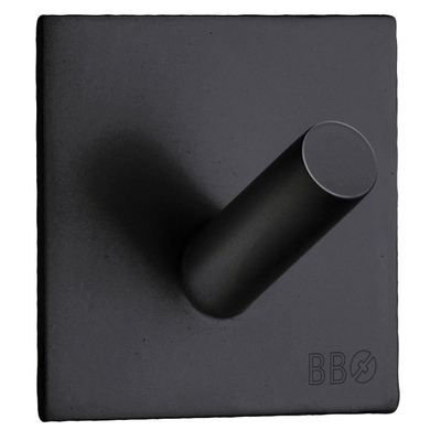 Smedbo BB haak zelfklevende vierkant 45mm rvs zwart