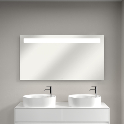 Villeroy & Boch More To See miroir avec éclairage LED intégré horizontal 3 fois dimmable 140x75x4.7cm
