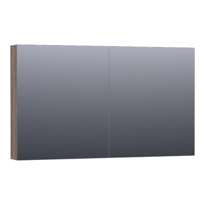 BRAUER Impress armoire de toilette - 120x70x15cm - sans éclairage - 2 portes miroir double face - Grove