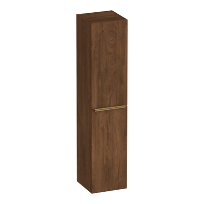 BRAUER Elevate armoire de salle de bains - 160x35x35cm - sans poignées rapportées - 2 portes - ouverture gauche ou droite - Forest Cacao